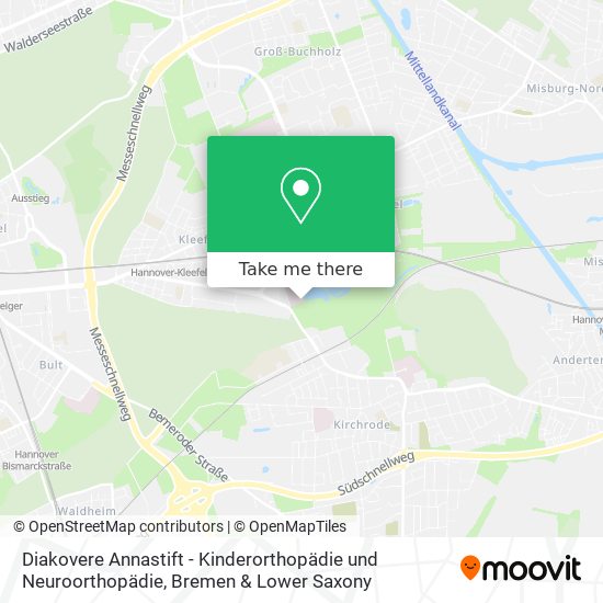 Diakovere Annastift - Kinderorthopädie und Neuroorthopädie map