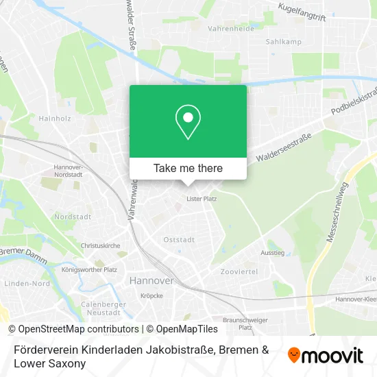Карта Förderverein Kinderladen Jakobistraße