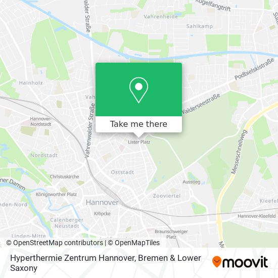 Hyperthermie Zentrum Hannover map