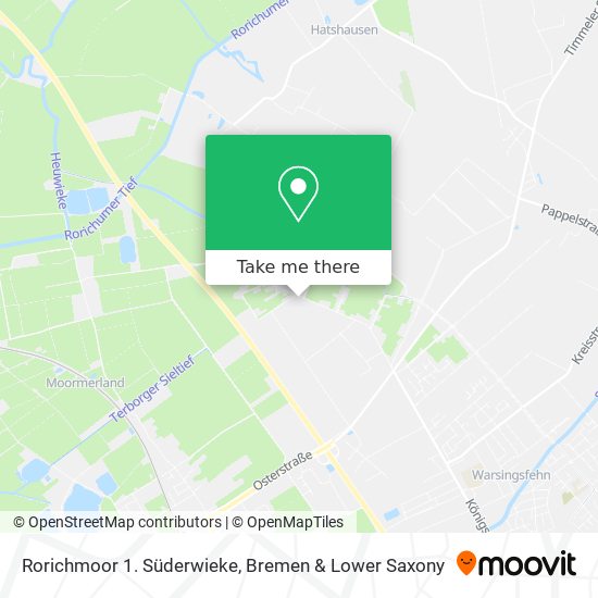 Rorichmoor 1. Süderwieke map