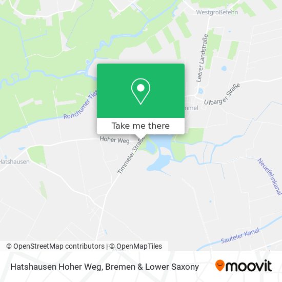 Hatshausen Hoher Weg map