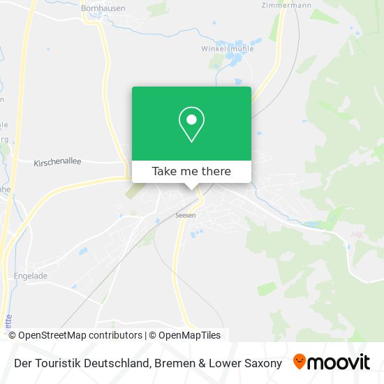 Der Touristik Deutschland map
