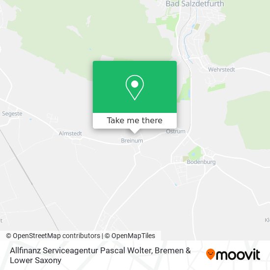 Allfinanz Serviceagentur Pascal Wolter map