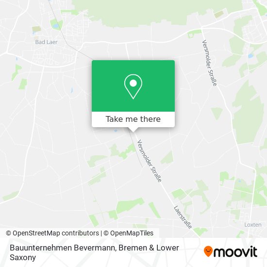 Bauunternehmen Bevermann map