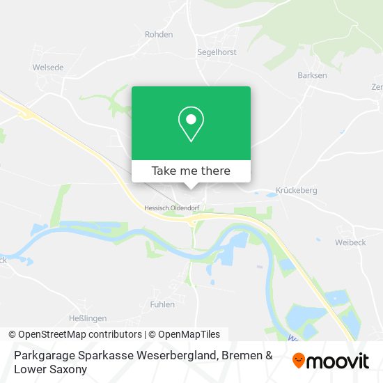 Карта Parkgarage Sparkasse Weserbergland