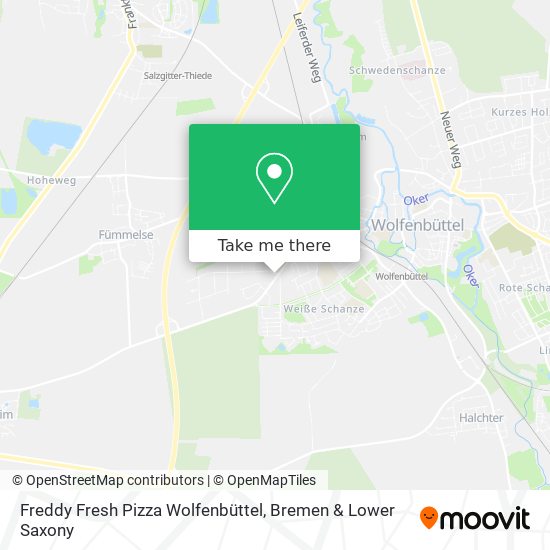 Карта Freddy Fresh Pizza Wolfenbüttel