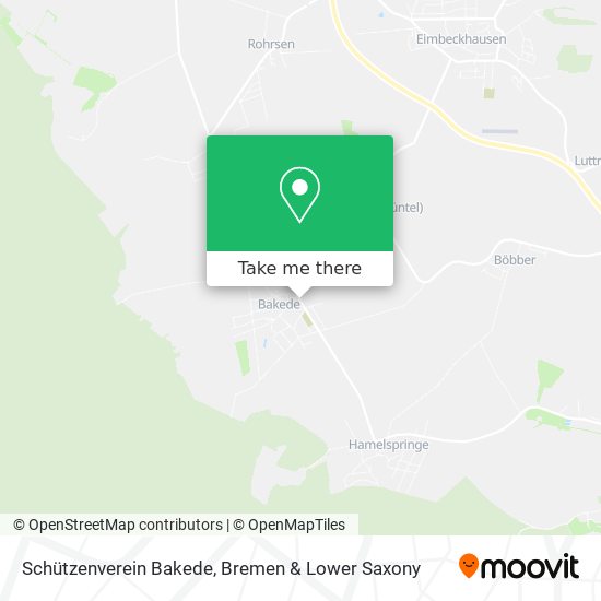Schützenverein Bakede map