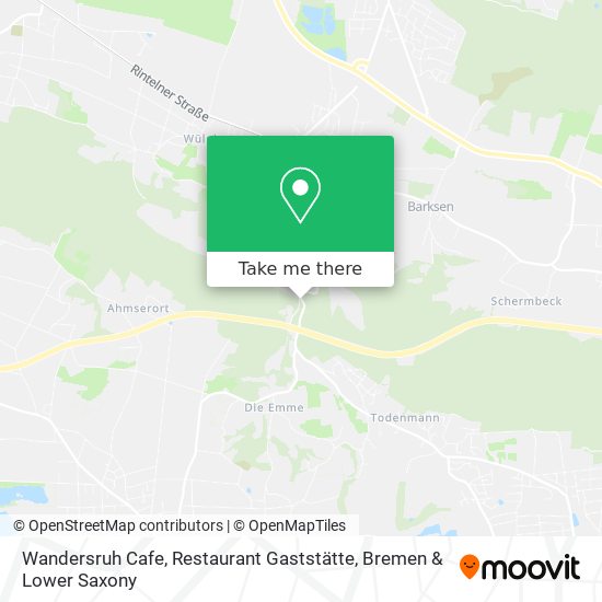 Карта Wandersruh Cafe, Restaurant Gaststätte