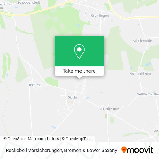 Reckebeil Versicherungen map
