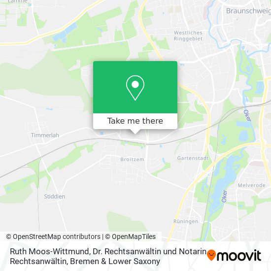 Карта Ruth Moos-Wittmund, Dr. Rechtsanwältin und Notarin Rechtsanwältin