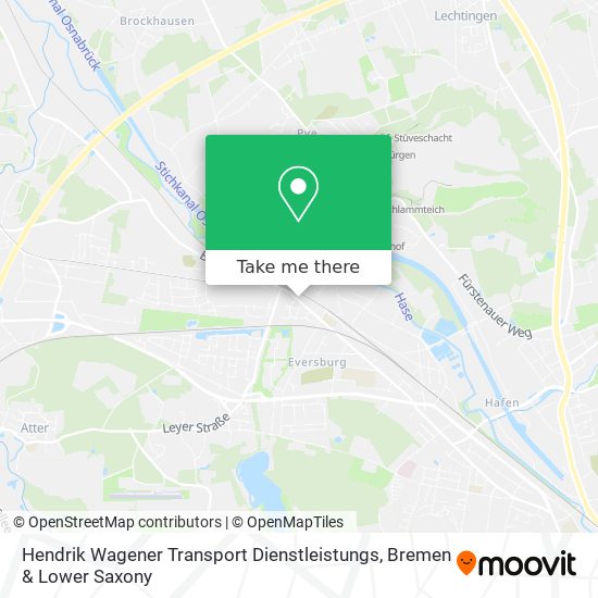 Hendrik Wagener Transport Dienstleistungs map