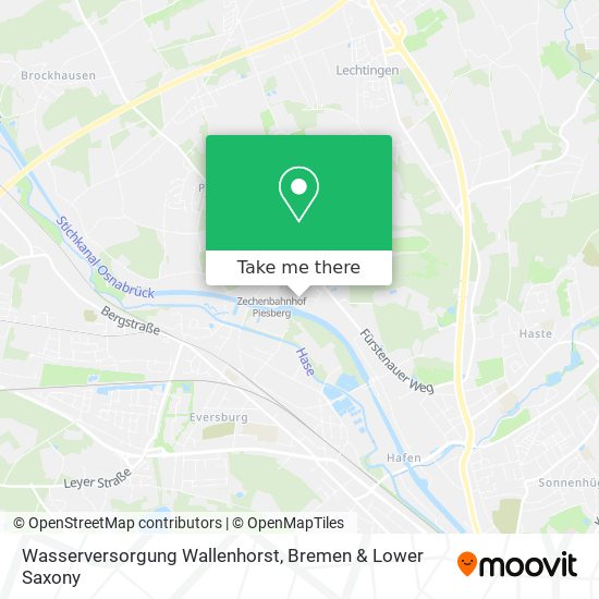 Карта Wasserversorgung Wallenhorst