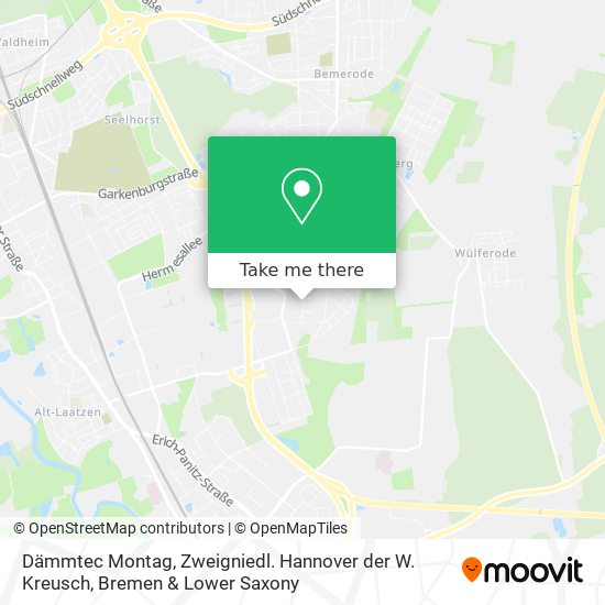 Dämmtec Montag, Zweigniedl. Hannover der W. Kreusch map