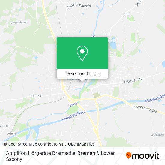 Amplifon Hörgeräte Bramsche map