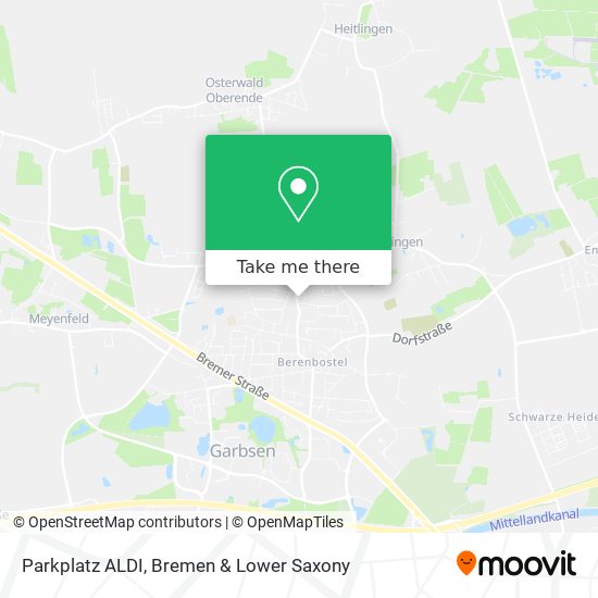 Parkplatz ALDI map