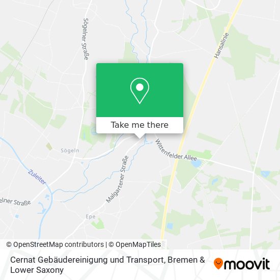 Cernat Gebäudereinigung und Transport map