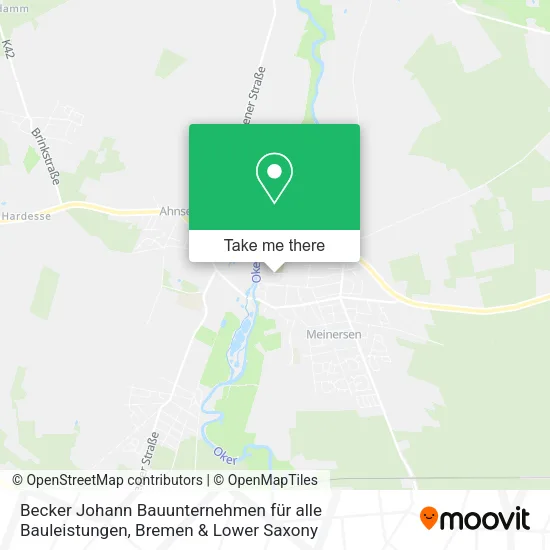Карта Becker Johann Bauunternehmen für alle Bauleistungen