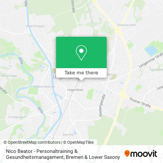 Nico Beator - Personaltraining & Gesundheitsmanagement map