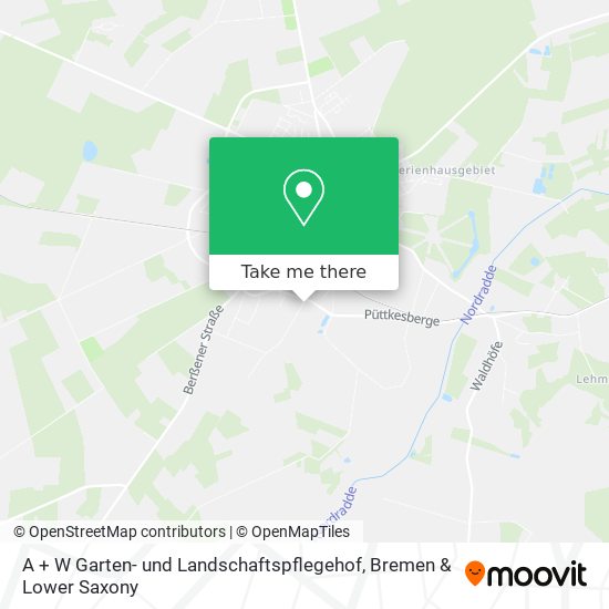 A + W Garten- und Landschaftspflegehof map