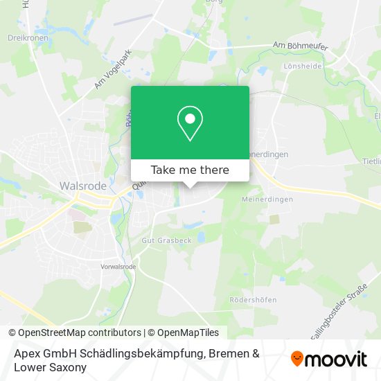 Apex GmbH Schädlingsbekämpfung map