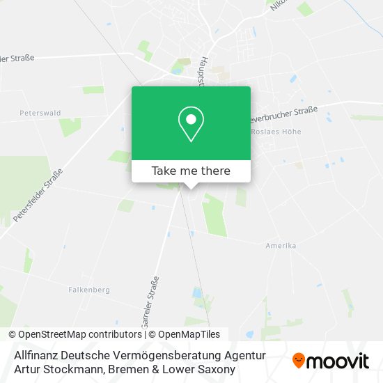 Allfinanz Deutsche Vermögensberatung Agentur Artur Stockmann map