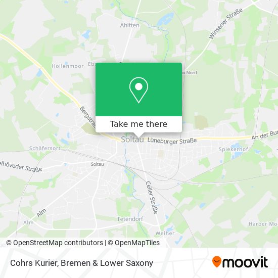 Cohrs Kurier map