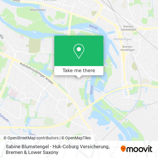 Sabine Blumstengel - Huk-Coburg Versicherung map