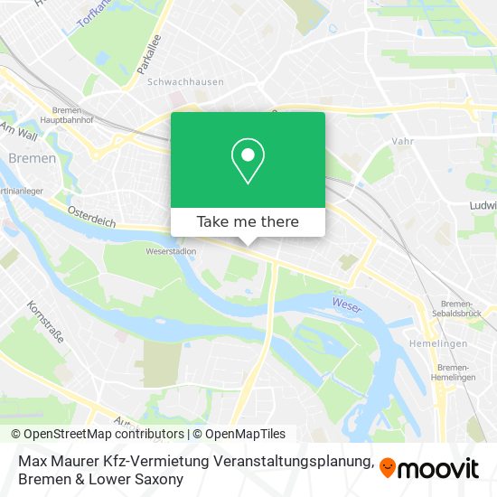 Карта Max Maurer Kfz-Vermietung Veranstaltungsplanung