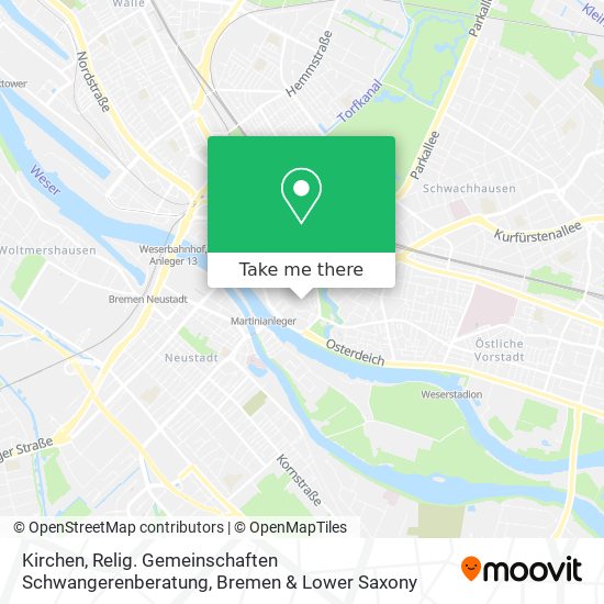 Kirchen, Relig. Gemeinschaften Schwangerenberatung map
