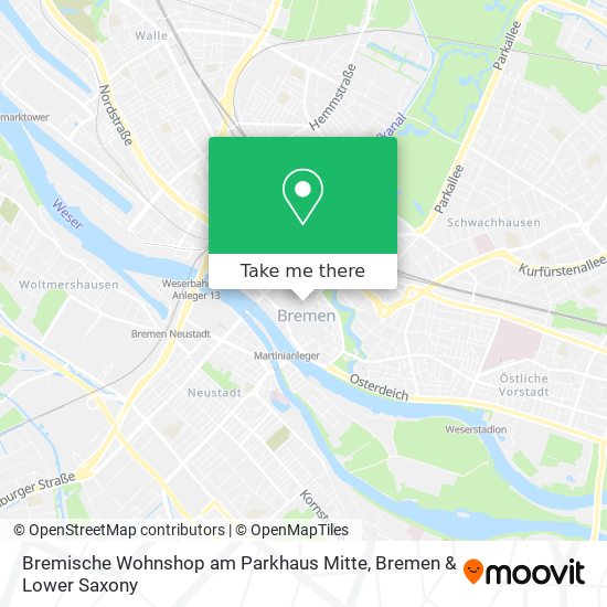 Bremische Wohnshop am Parkhaus Mitte map