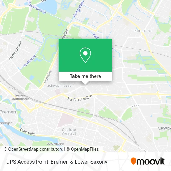 UPS Access Point map