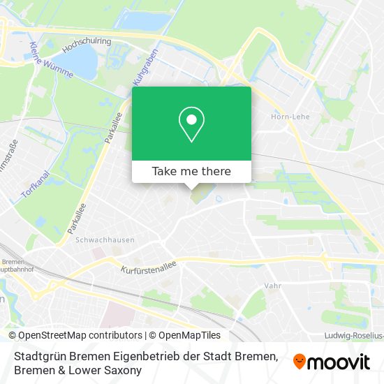 Карта Stadtgrün Bremen Eigenbetrieb der Stadt Bremen