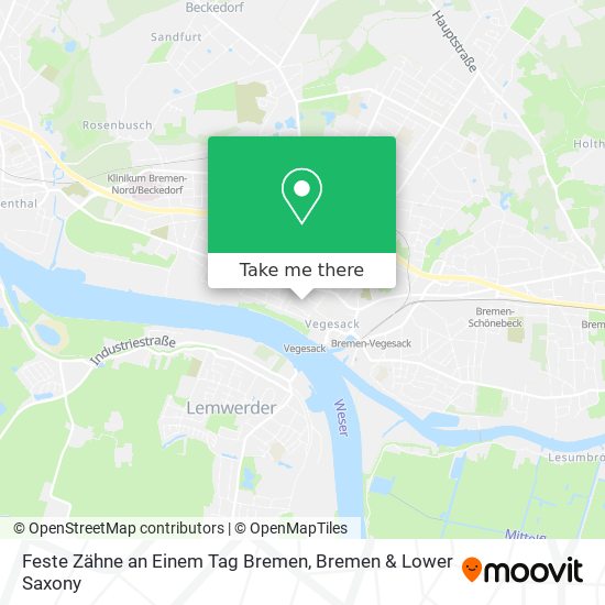 Feste Zähne an Einem Tag Bremen map