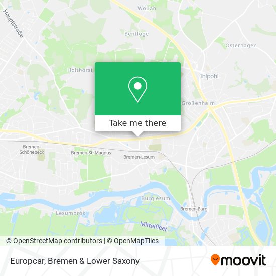 Europcar map