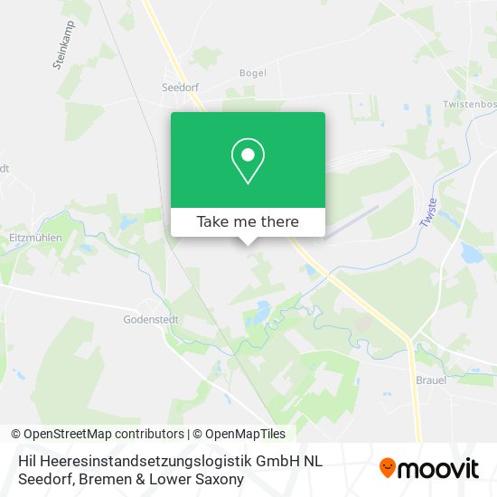 Hil Heeresinstandsetzungslogistik GmbH NL Seedorf map