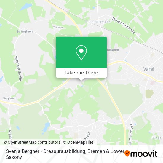 Svenja Bergner - Dressurausbildung map