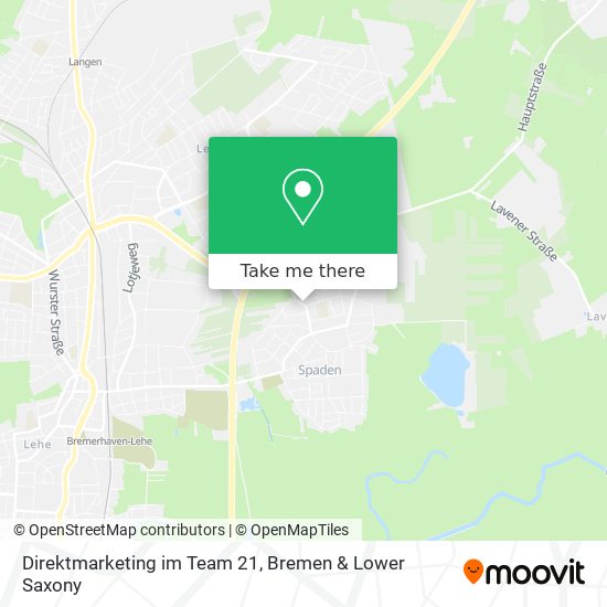 Direktmarketing im Team 21 map