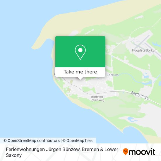 Ferienwohnungen Jürgen Bünzow map