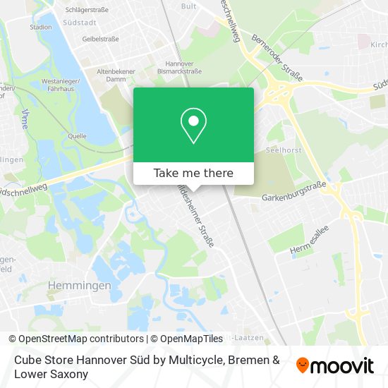 Cube Store Hannover Süd by Multicycle map