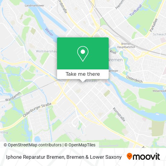 Iphone Reparatur Bremen map