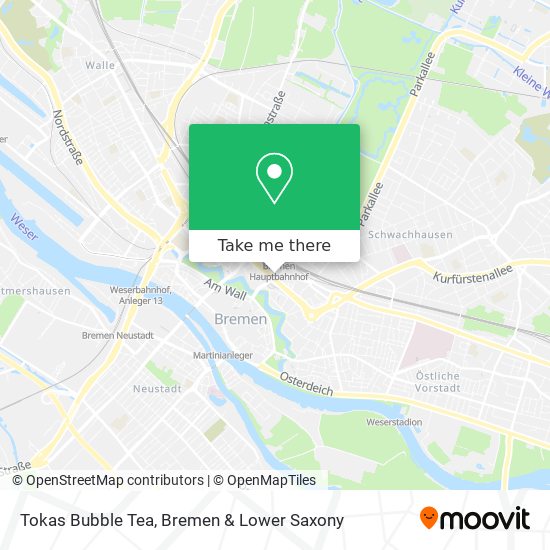 Tokas Bubble Tea map