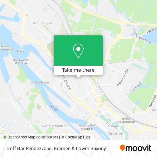 Treff Bar Rendezvous map