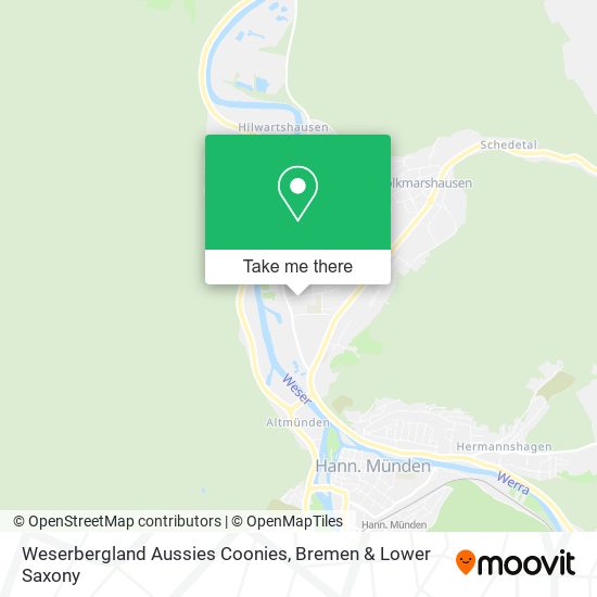 Weserbergland Aussies Coonies map