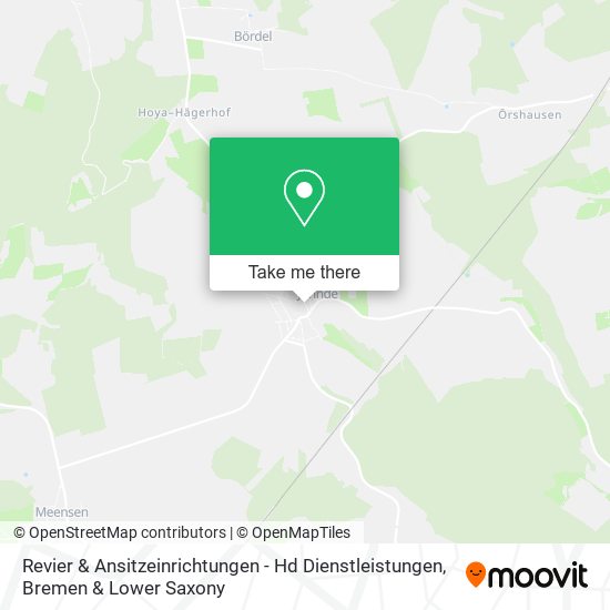 Revier & Ansitzeinrichtungen - Hd Dienstleistungen map