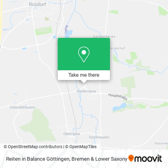 Reiten in Balance Göttingen map
