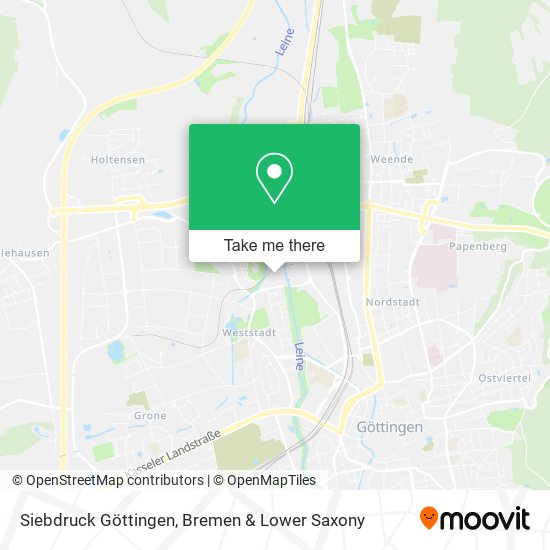 Siebdruck Göttingen map