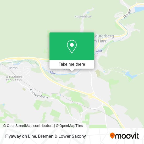 Flyaway on Line map
