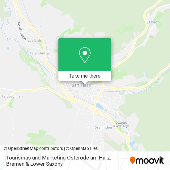 Tourismus und Marketing Osterode am Harz map