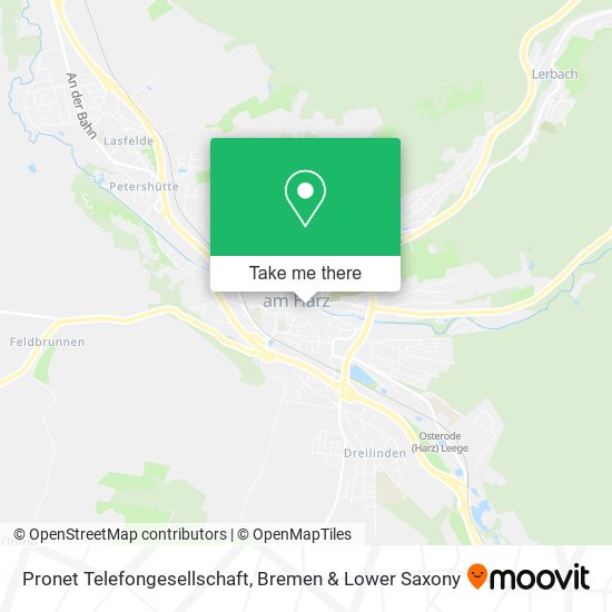 Pronet Telefongesellschaft map