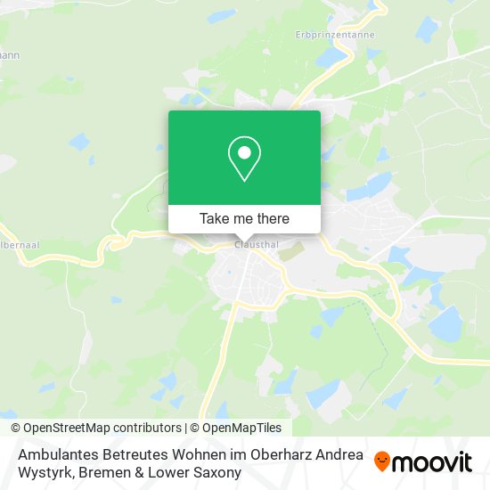 Ambulantes Betreutes Wohnen im Oberharz Andrea Wystyrk map